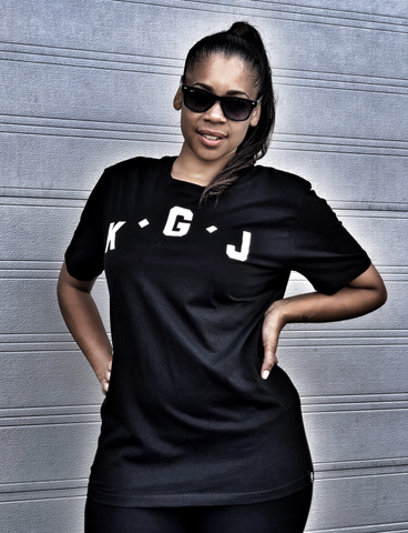 K.G.J T-SHIRT - BLACK & WHITE
