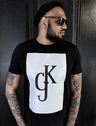 KGJ BLOCK T-SHIRT - BLACK & WHITE